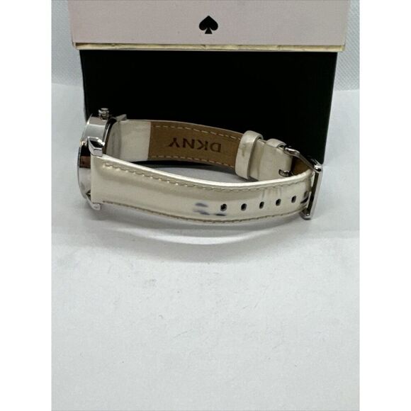 DNKY NY-8015 Women's White Leather Analog Dial Quartz Genuine Wrist Watch JNA175 - Picture 7 of 11